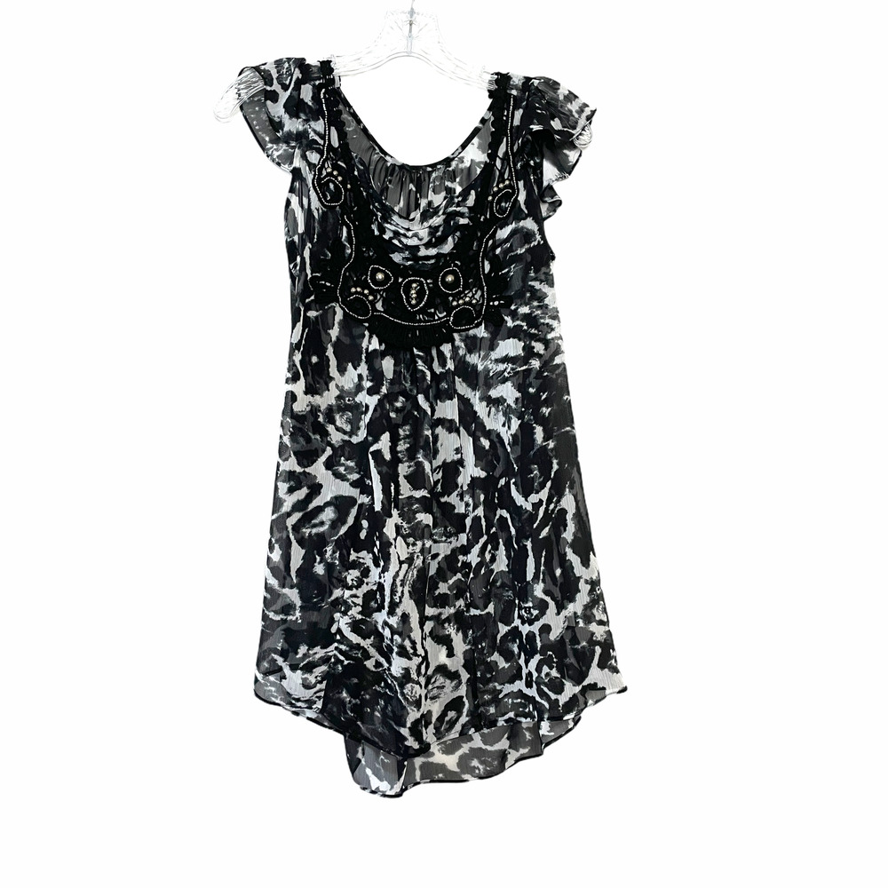 Notations Flowly Tank Long Blouse Sz 16